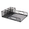 Mind Reader Network Collection Utensil, Napkin and Plate Countertop Organizer, 11.5 x 14.75 x 5.5, Metal, Black PSNAMESH-BLK - alternate 1